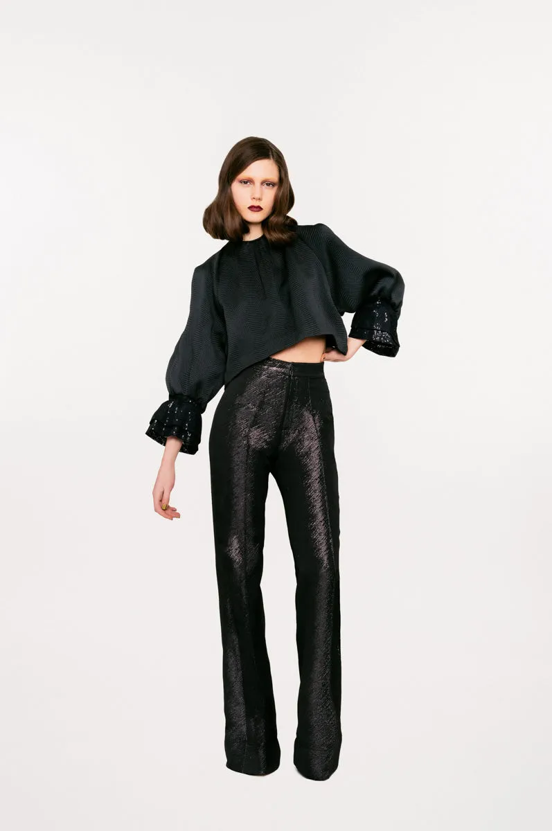 160116B -Black Sparkle Trouser
