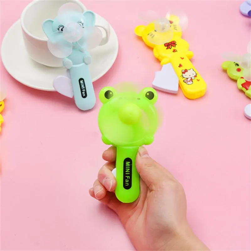 1PC Cartoon Hand-Pressed Hand-Cranked Small Fan Dormitory Mini Student Portable Hand-Held Manual Sma