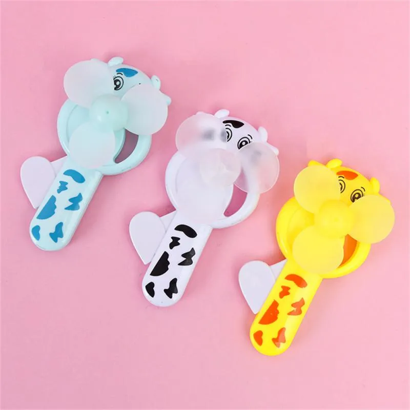 1PC Cartoon Hand-Pressed Hand-Cranked Small Fan Dormitory Mini Student Portable Hand-Held Manual Sma