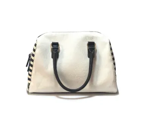 Aldo White & Striped Tote | Gently Used |
