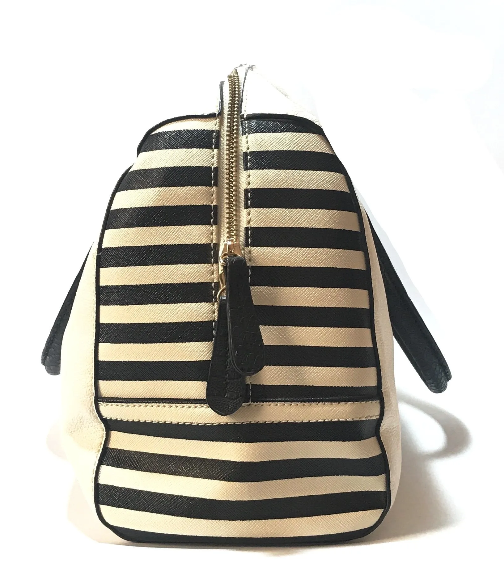 Aldo White & Striped Tote | Gently Used |