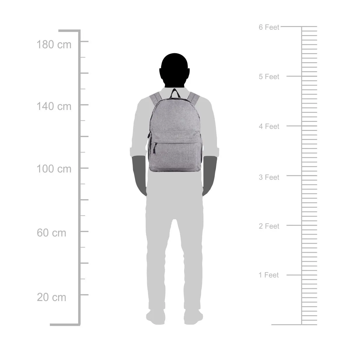 ASTRID GREY  BACKPACK LARGE SIZE