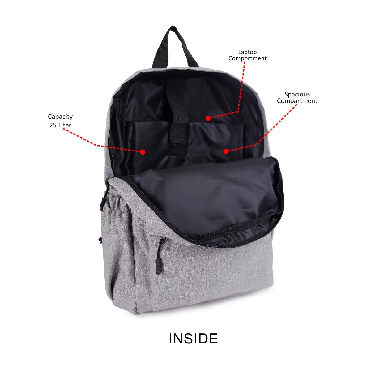 ASTRID GREY  BACKPACK LARGE SIZE