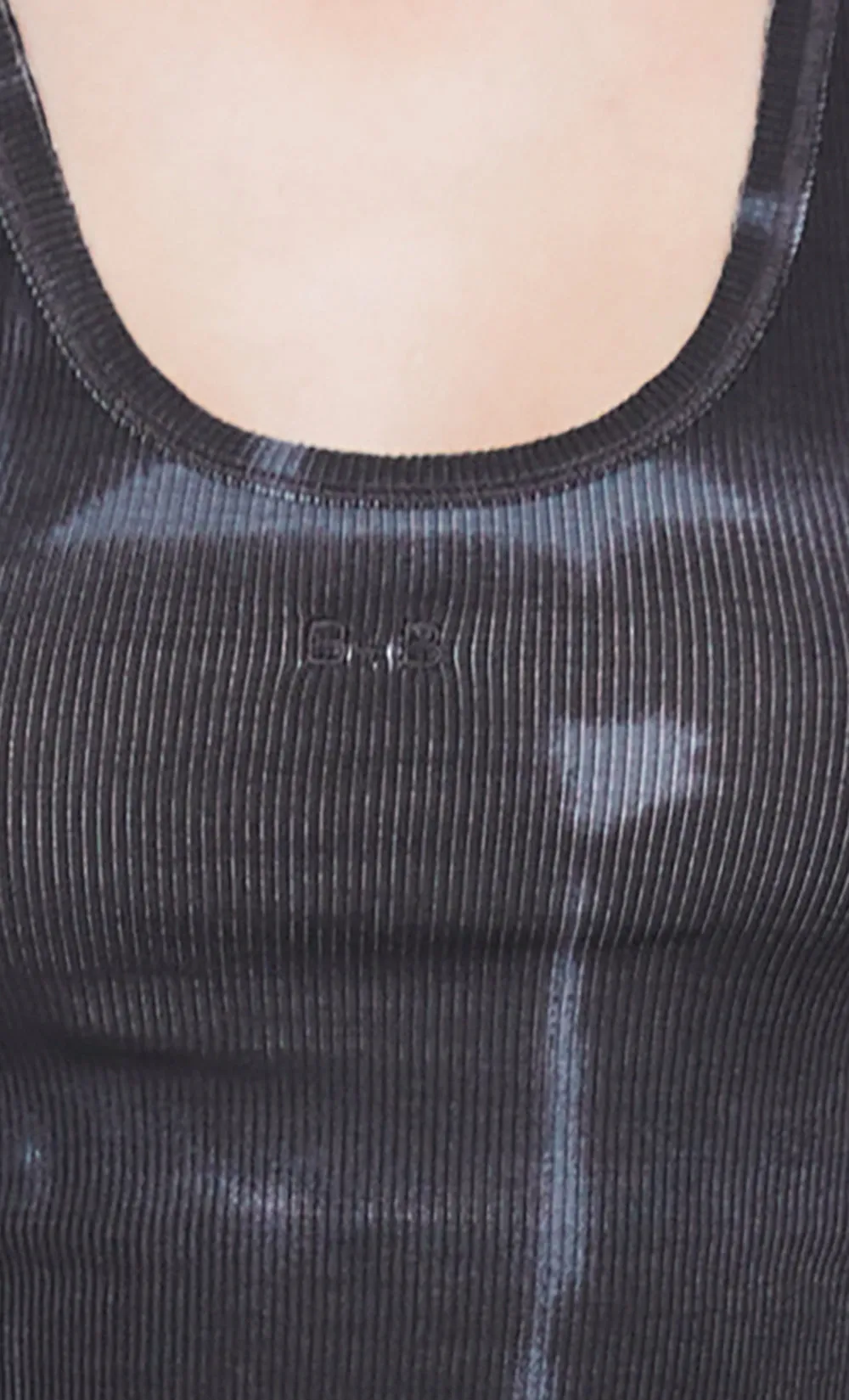 B B TANK  - BLACK TIE DYE