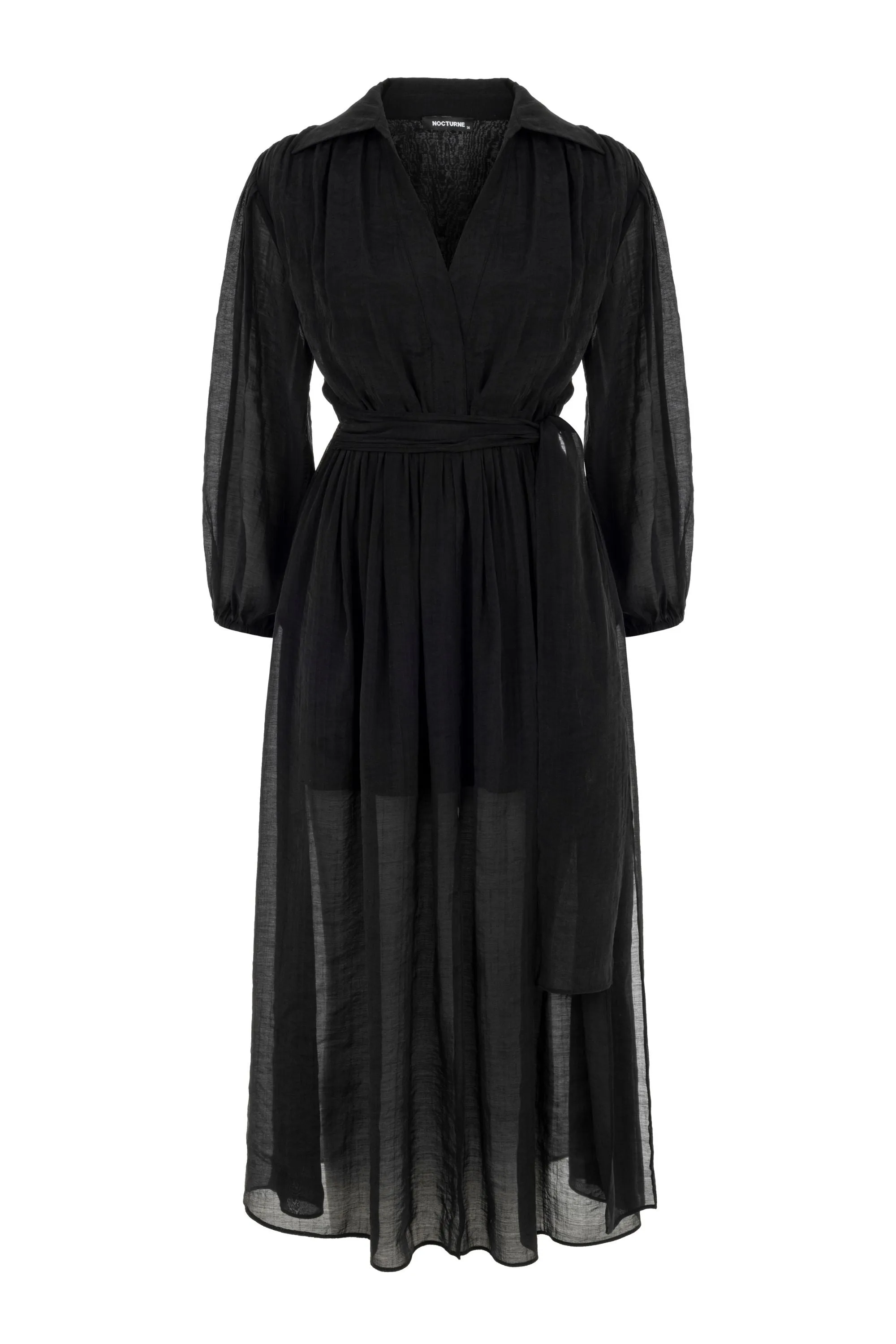 Balloon Sleeves Dress