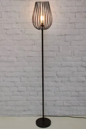 Black Cage Floor Lamp