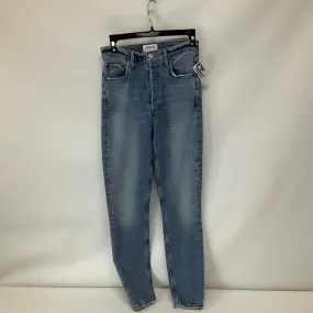 Blue Denim Jeans Straight Agolde, Size 0