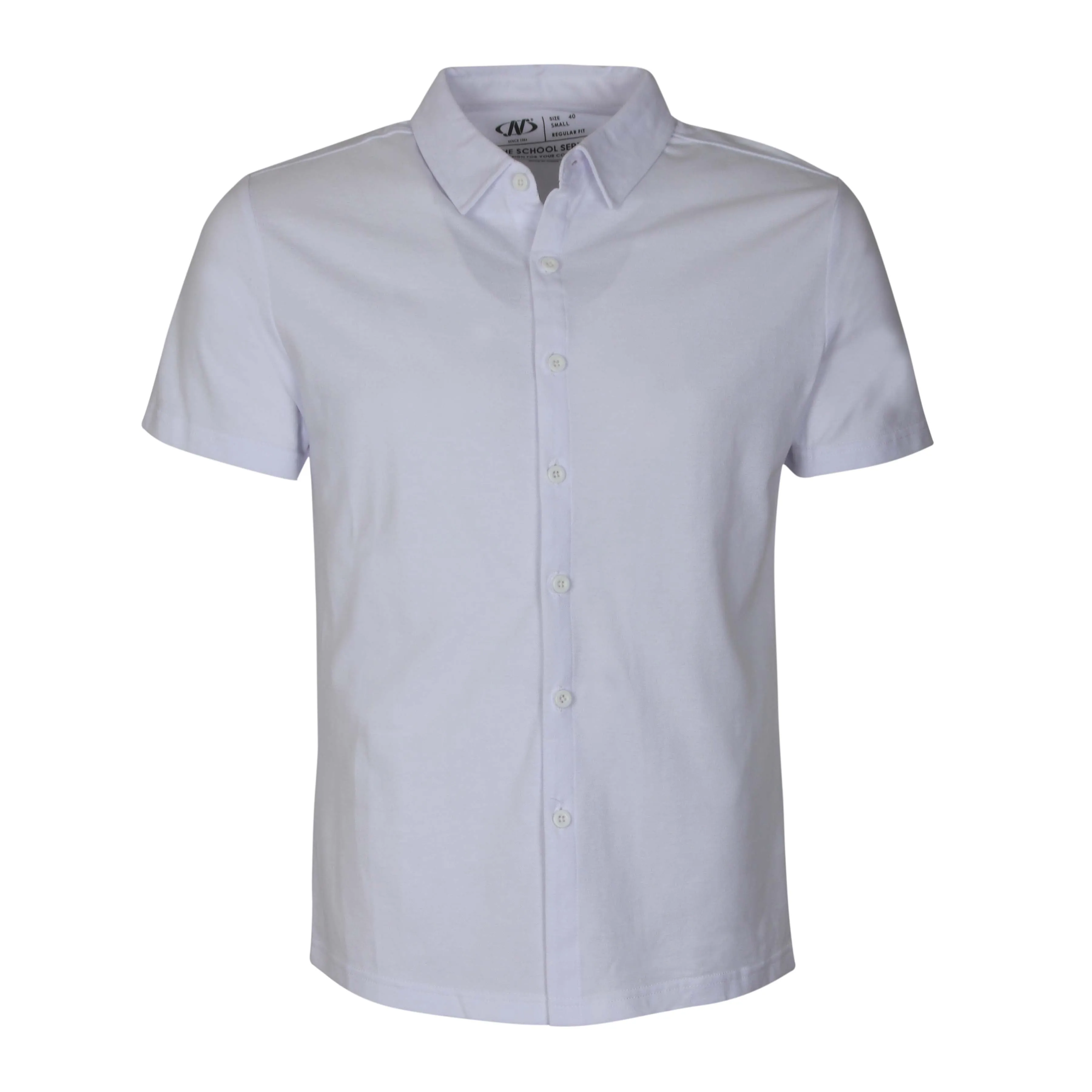 BOYS KNITED SHIRT SHORT SLEEVES