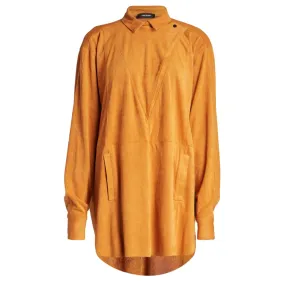 Campinas Faux Suede Shirtdress