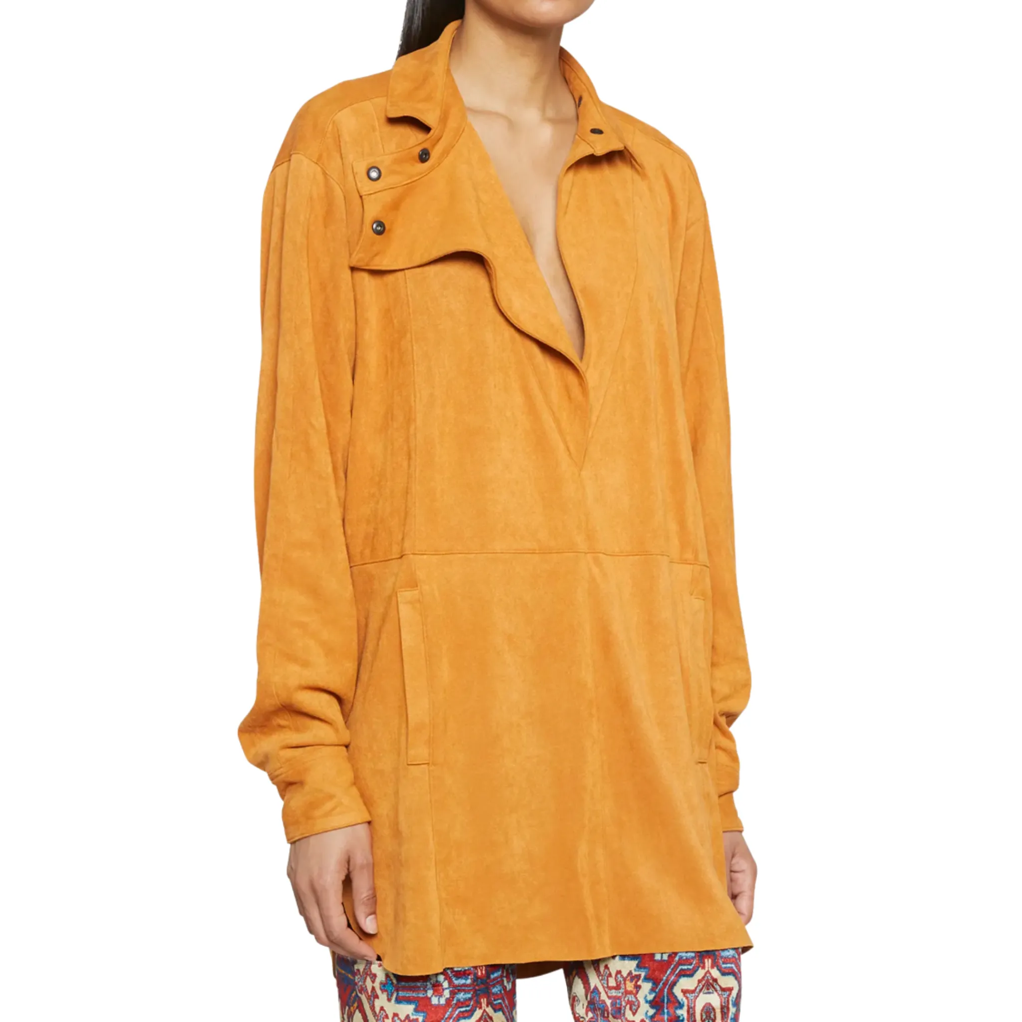 Campinas Faux Suede Shirtdress