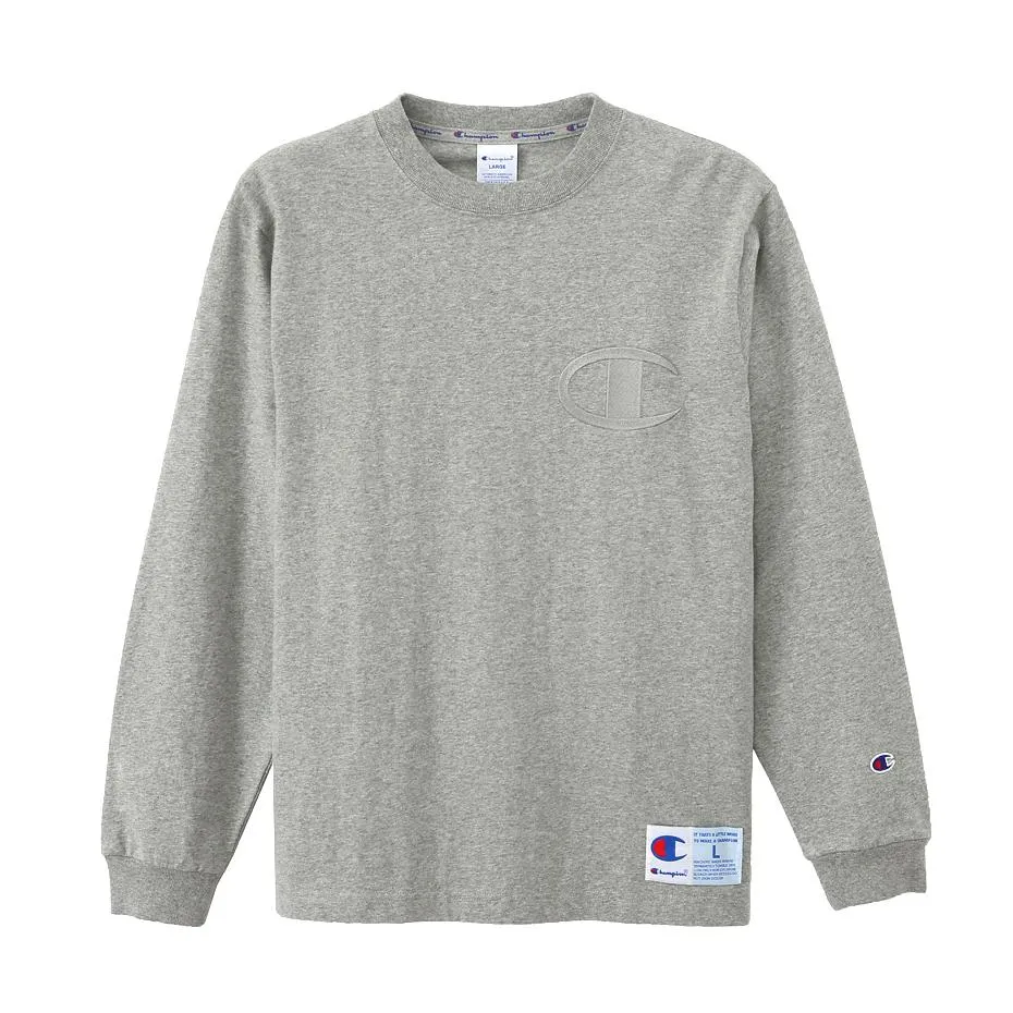 Champion AS Logo L/S T-shirt Grey