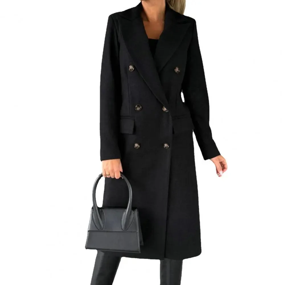 Damen Wintermantel Mit Revers - Wrme Mit Modischem Touch