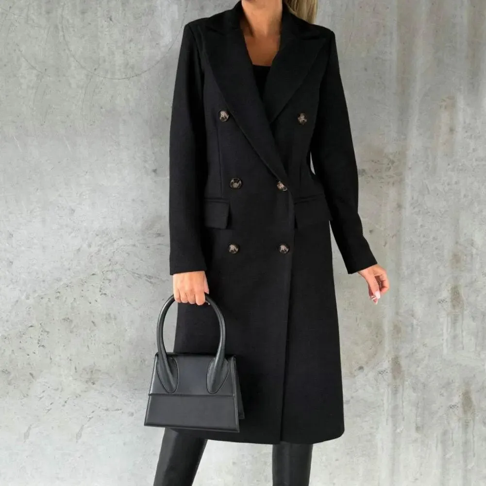 Damen Wintermantel Mit Revers - Wrme Mit Modischem Touch