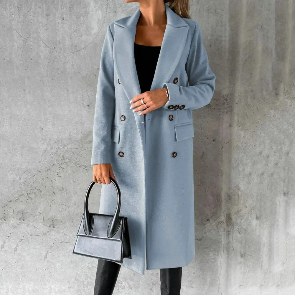 Damen Wintermantel Mit Revers - Wrme Mit Modischem Touch