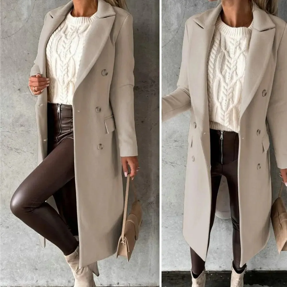 Damen Wintermantel Mit Revers - Wrme Mit Modischem Touch
