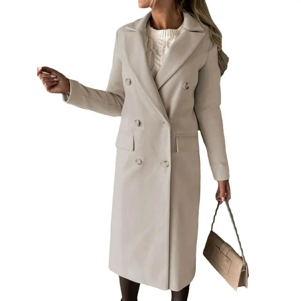 Damen Wintermantel Mit Revers - Wrme Mit Modischem Touch