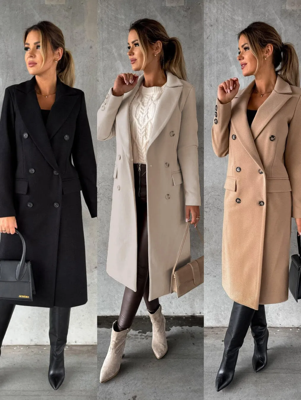 Damen Wintermantel Mit Revers - Wrme Mit Modischem Touch