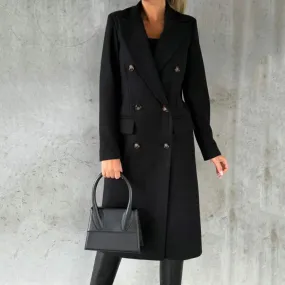 Damen Wintermantel Mit Revers - Wrme Mit Modischem Touch