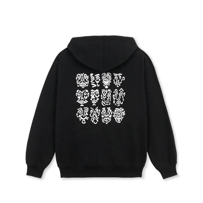 Default Zip Hoodie 12 Faces | Black