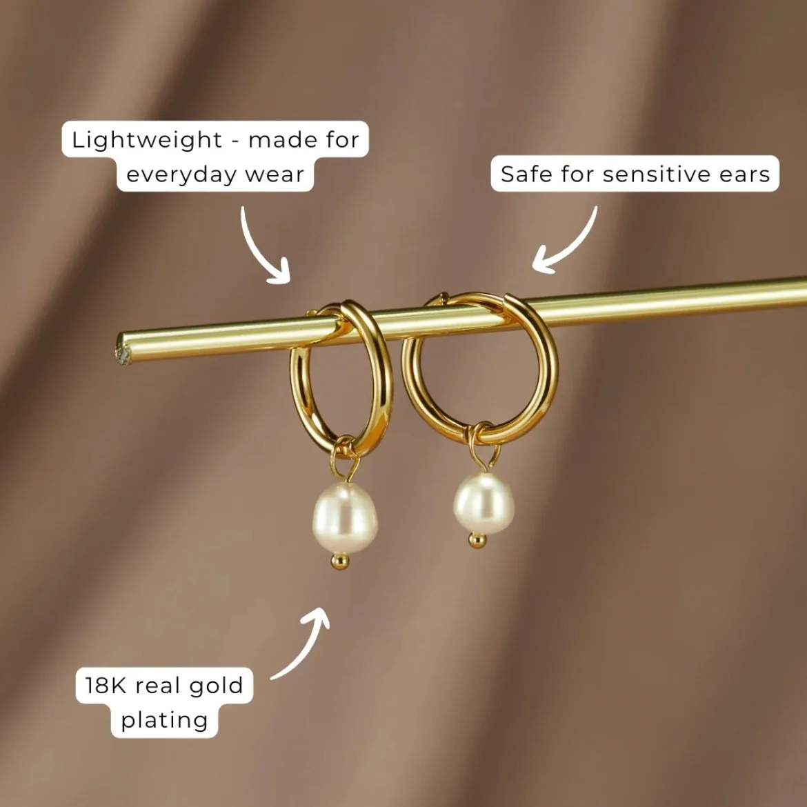 Dolce Vita Pearl Hoop Bundle