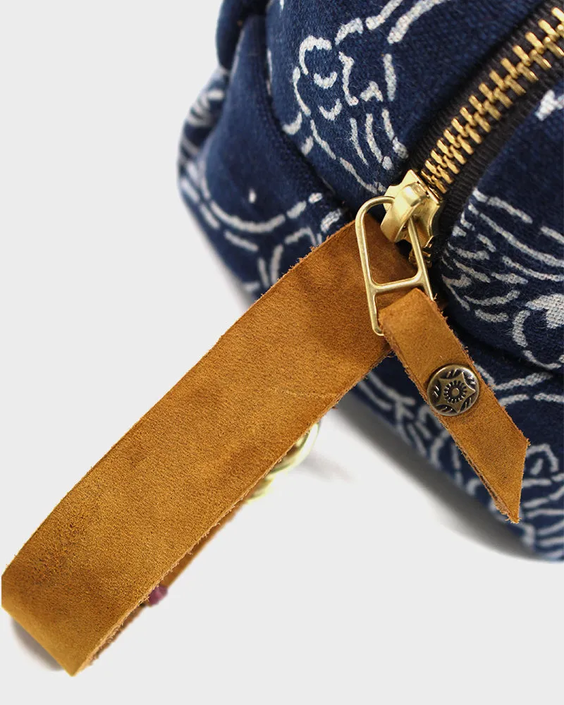 Dopp Kit, Indigo Katazome