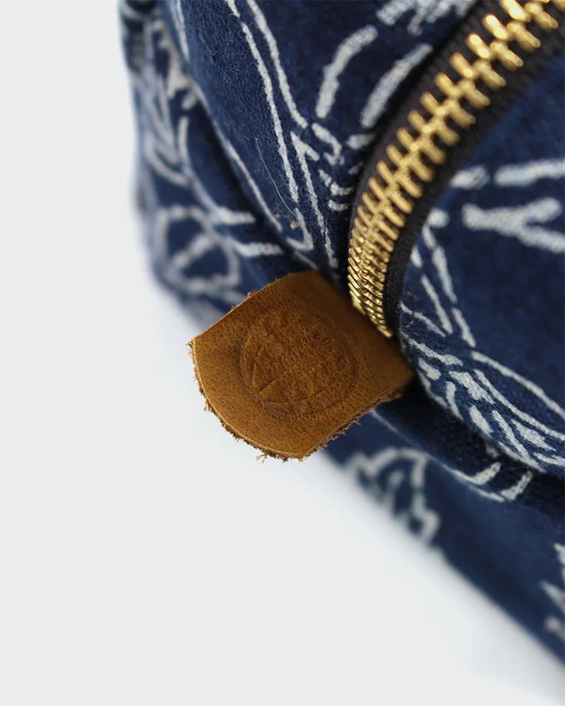 Dopp Kit, Indigo Katazome
