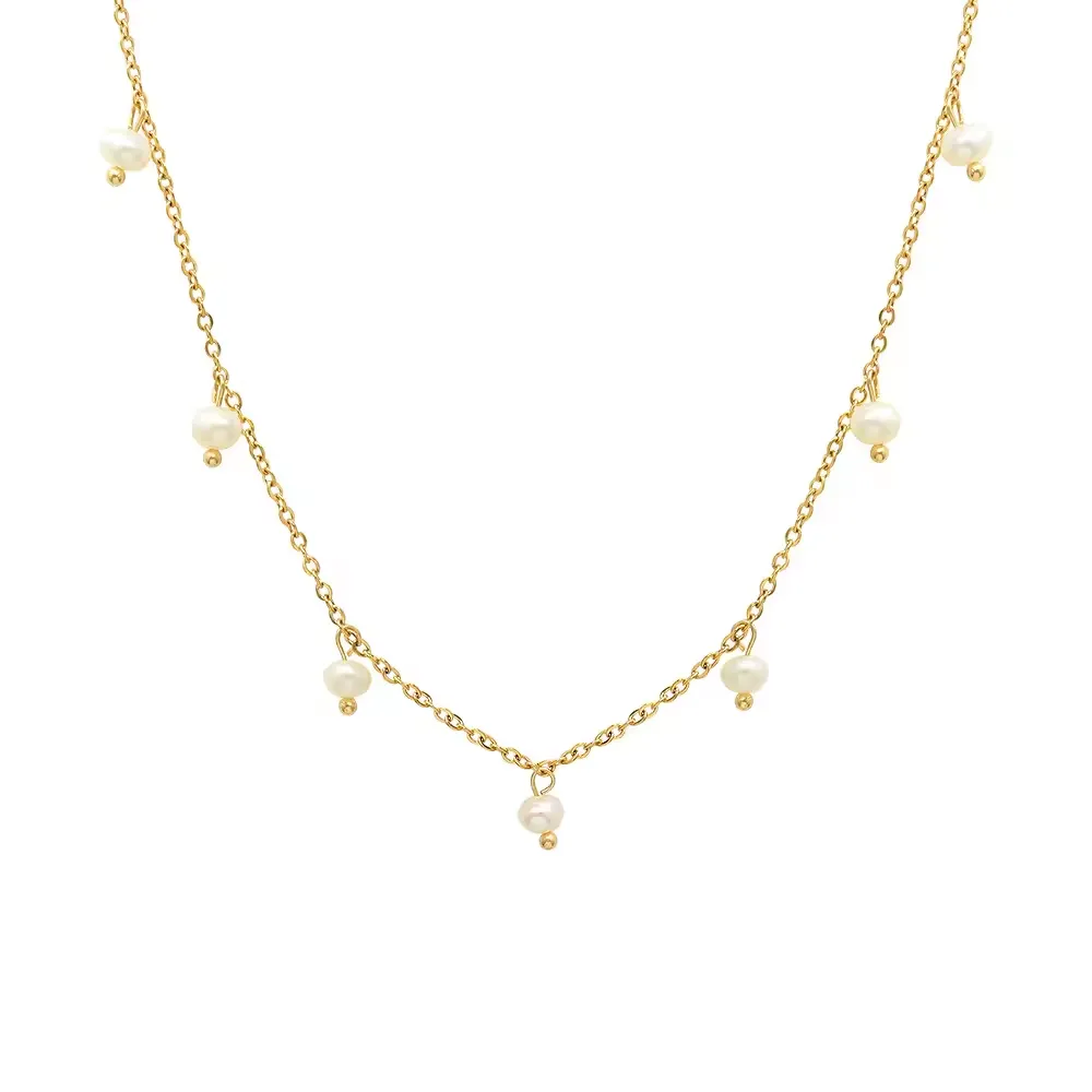 Dripping Pearl Necklace