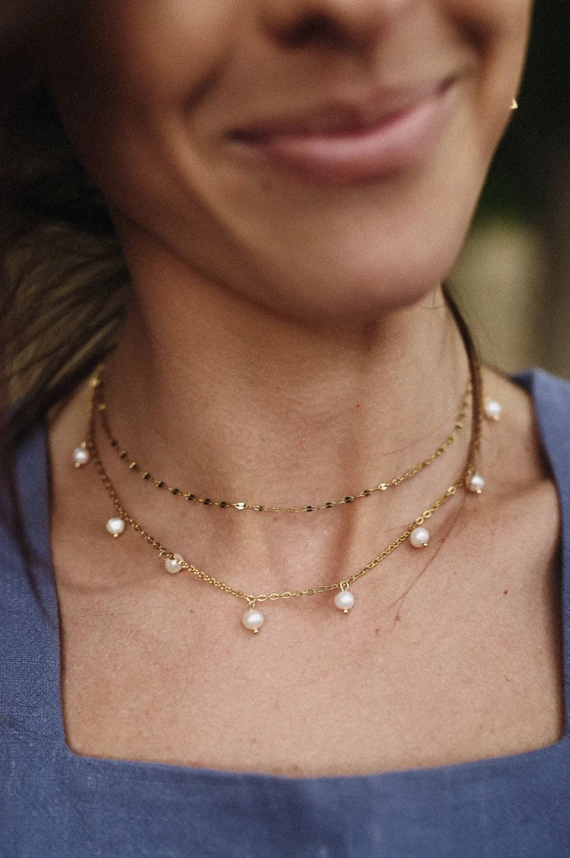 Dripping Pearl Necklace