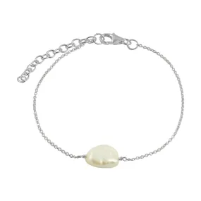 Duo Single Baroque Freshwater Pearl Bracelet