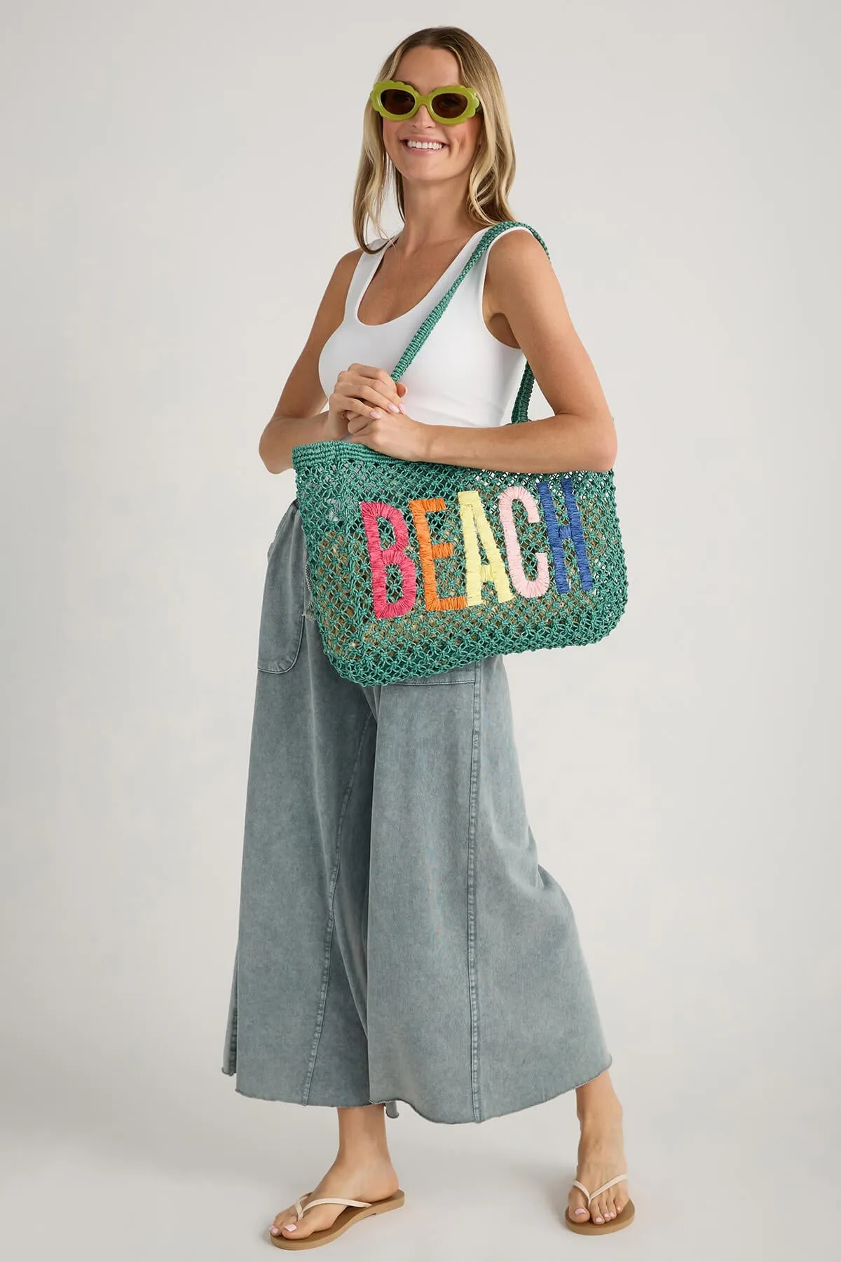 Easel Wide Leg Knit Pants