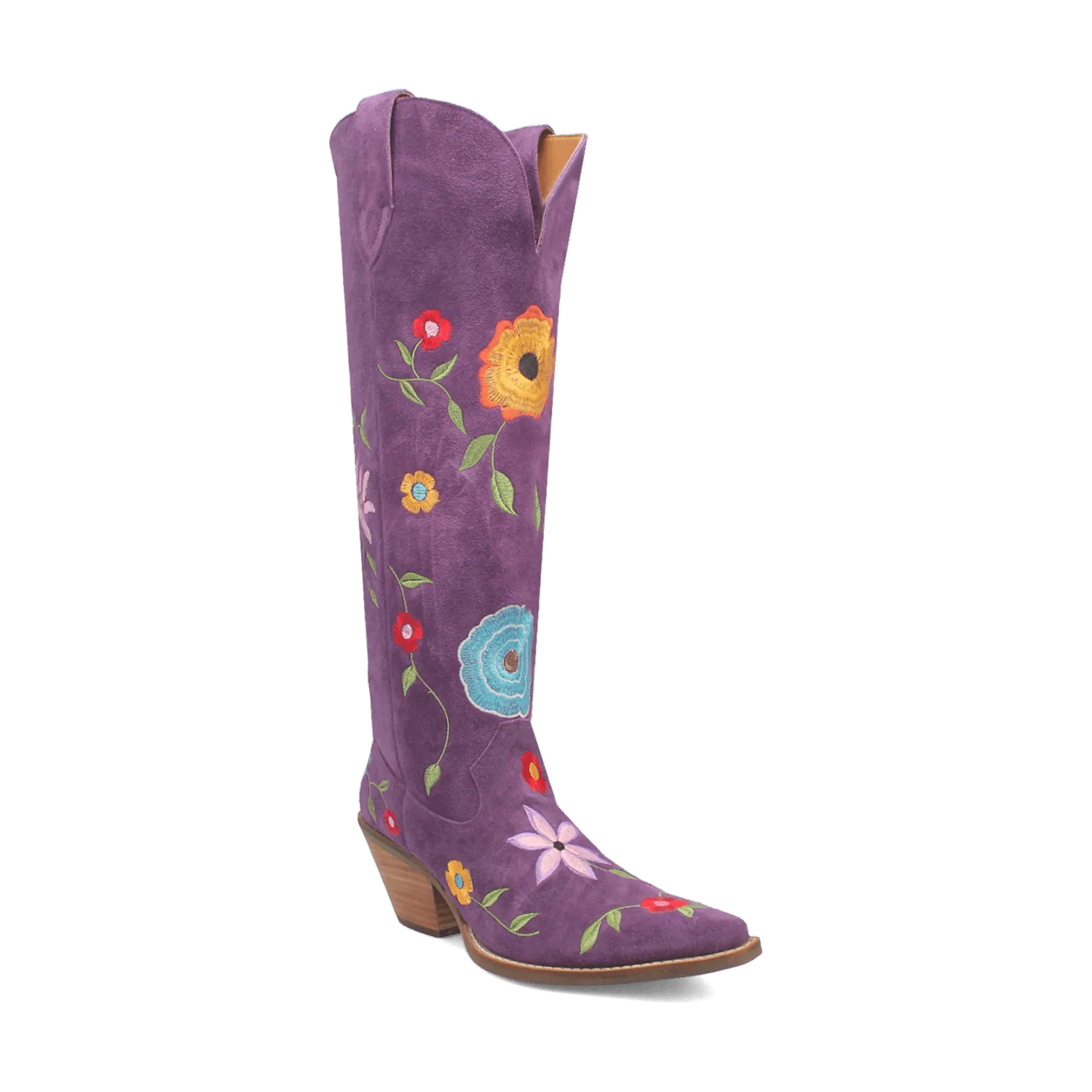 FLOWER POWER SUEDE BOOT