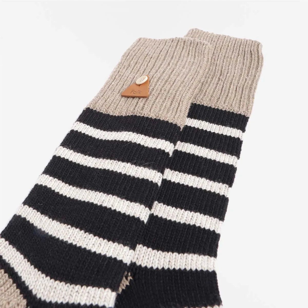 Folk Wool Stripe Socks
