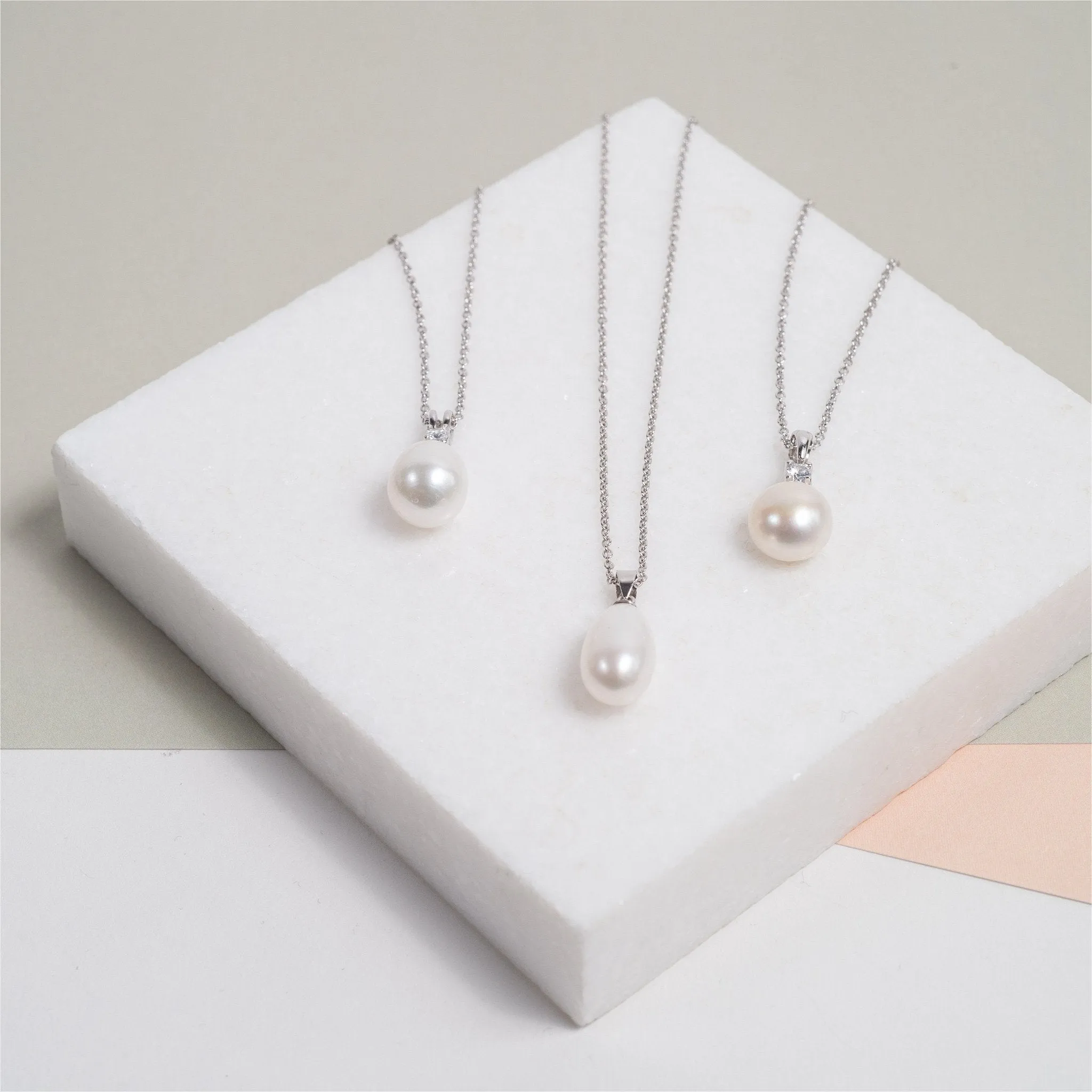 Gloucester White Freshwater Pearl & Sterling Silver Pendant