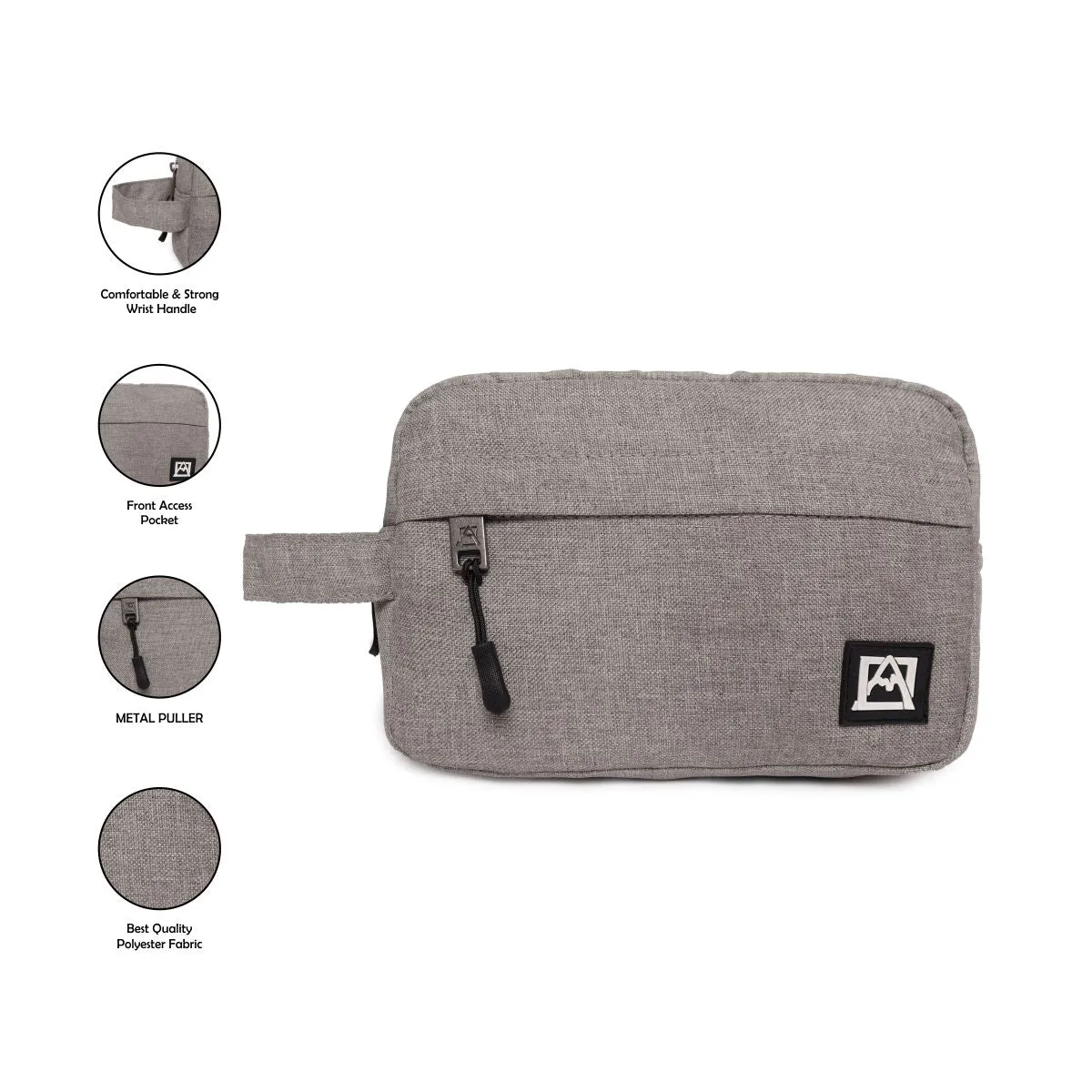 Grey Makeup Kit/Travel Organizer  Pouch/Cosmetics Case
