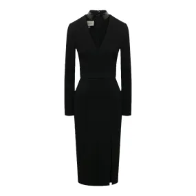 Gucci V-neck Dress with Detachable Collar