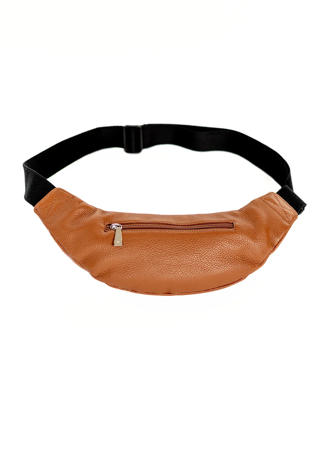 HOOPLA LEATHER CROSSBODY BUM BAG TAN