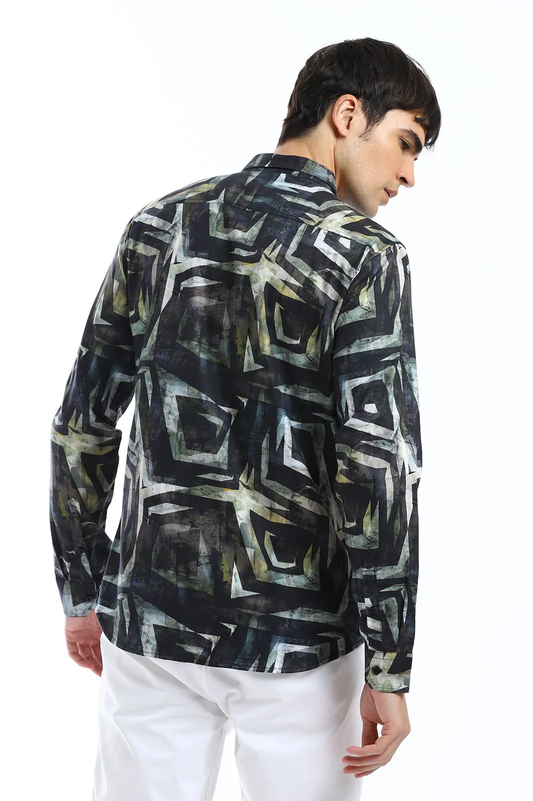 Illusive Abstract Print Shirt