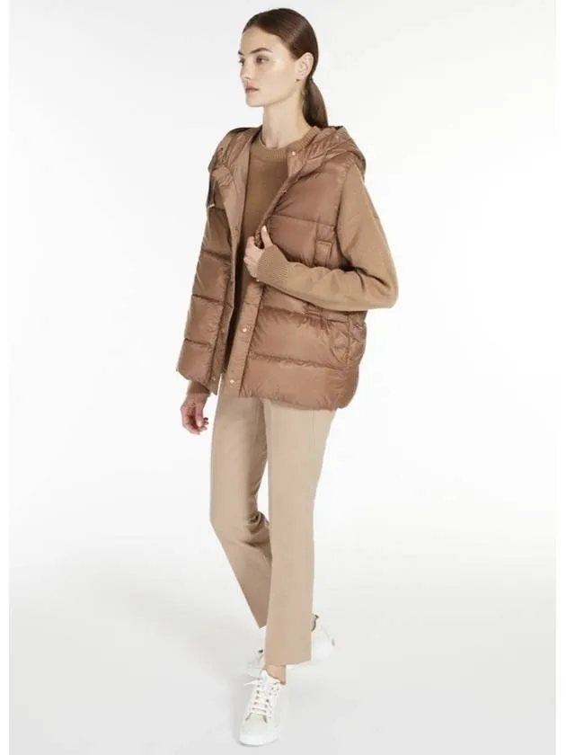 IT38 size Max Mara JSOFT Reversible padded vest 027 Camel 92910337