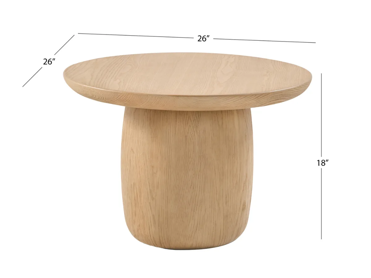 JoJo Fletcher Pauline Oak End Table