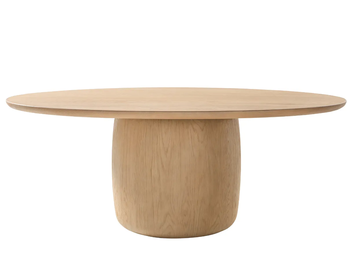 JoJo Fletcher Pauline Oak Oval Dining Table 78"