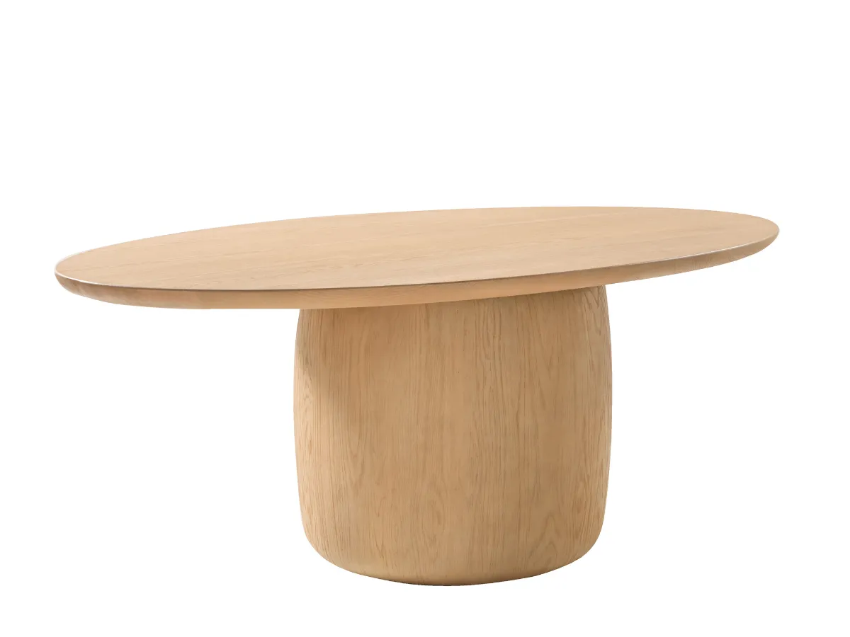JoJo Fletcher Pauline Oak Oval Dining Table 78"