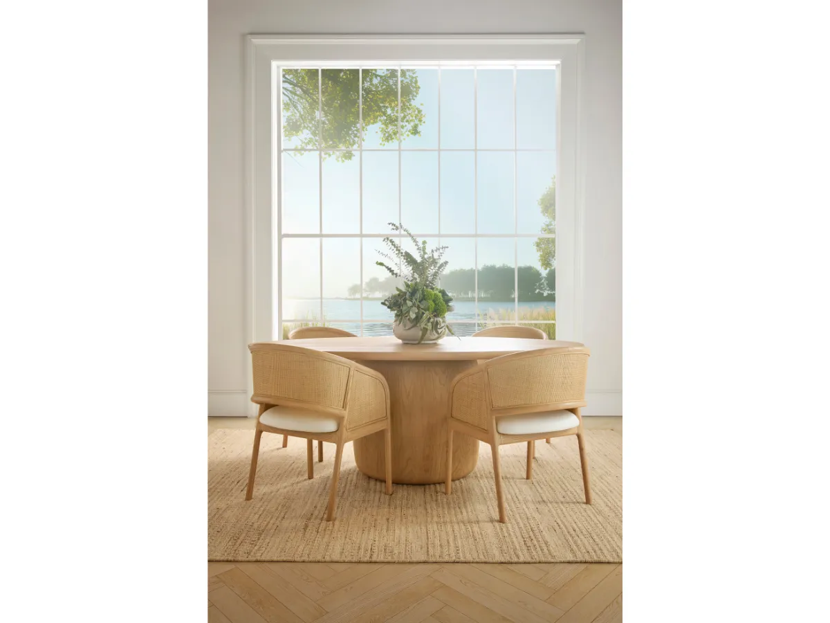 JoJo Fletcher Pauline Oak Oval Dining Table 78"