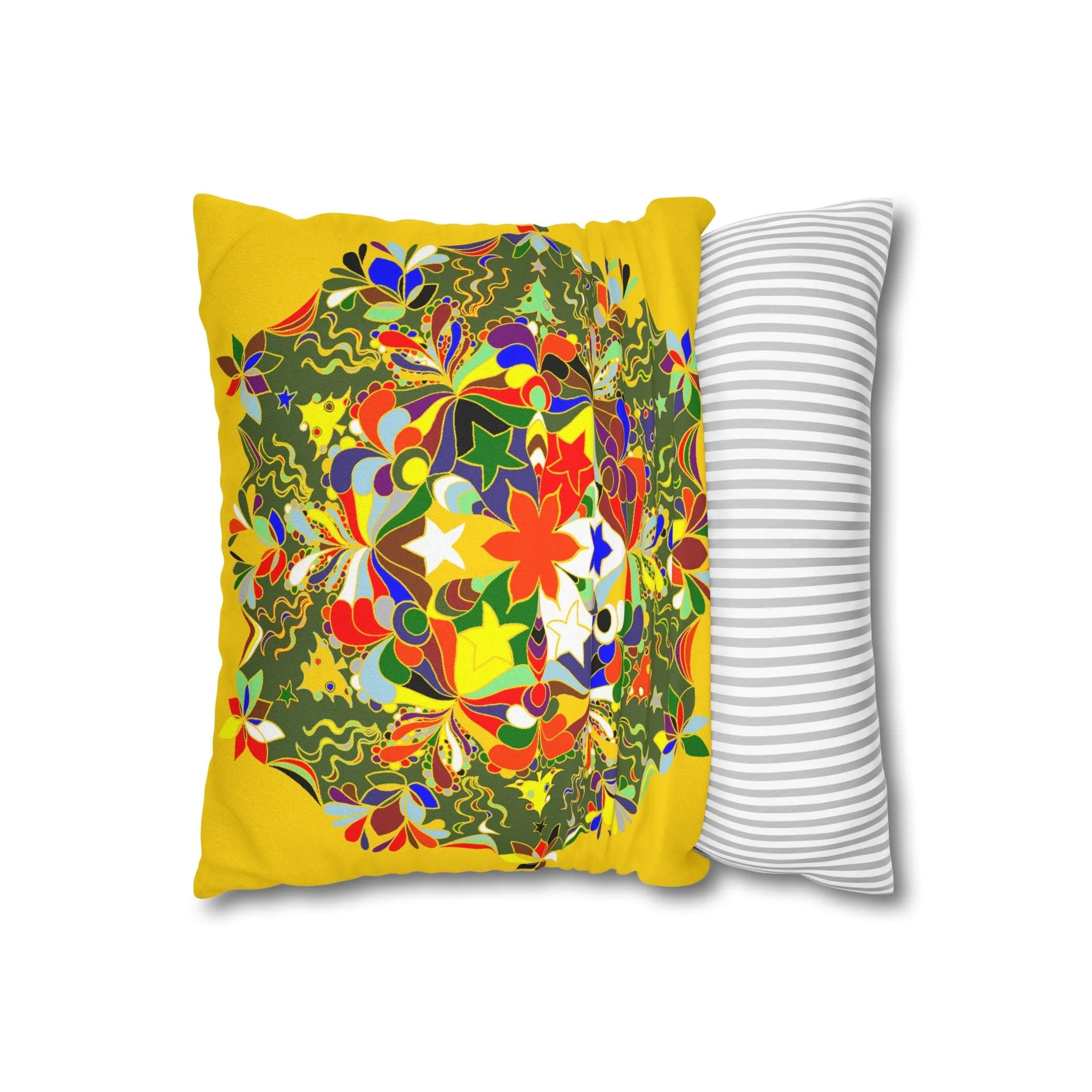 Mandala Design Christmas Pillowcase - Handmade Mandala Art