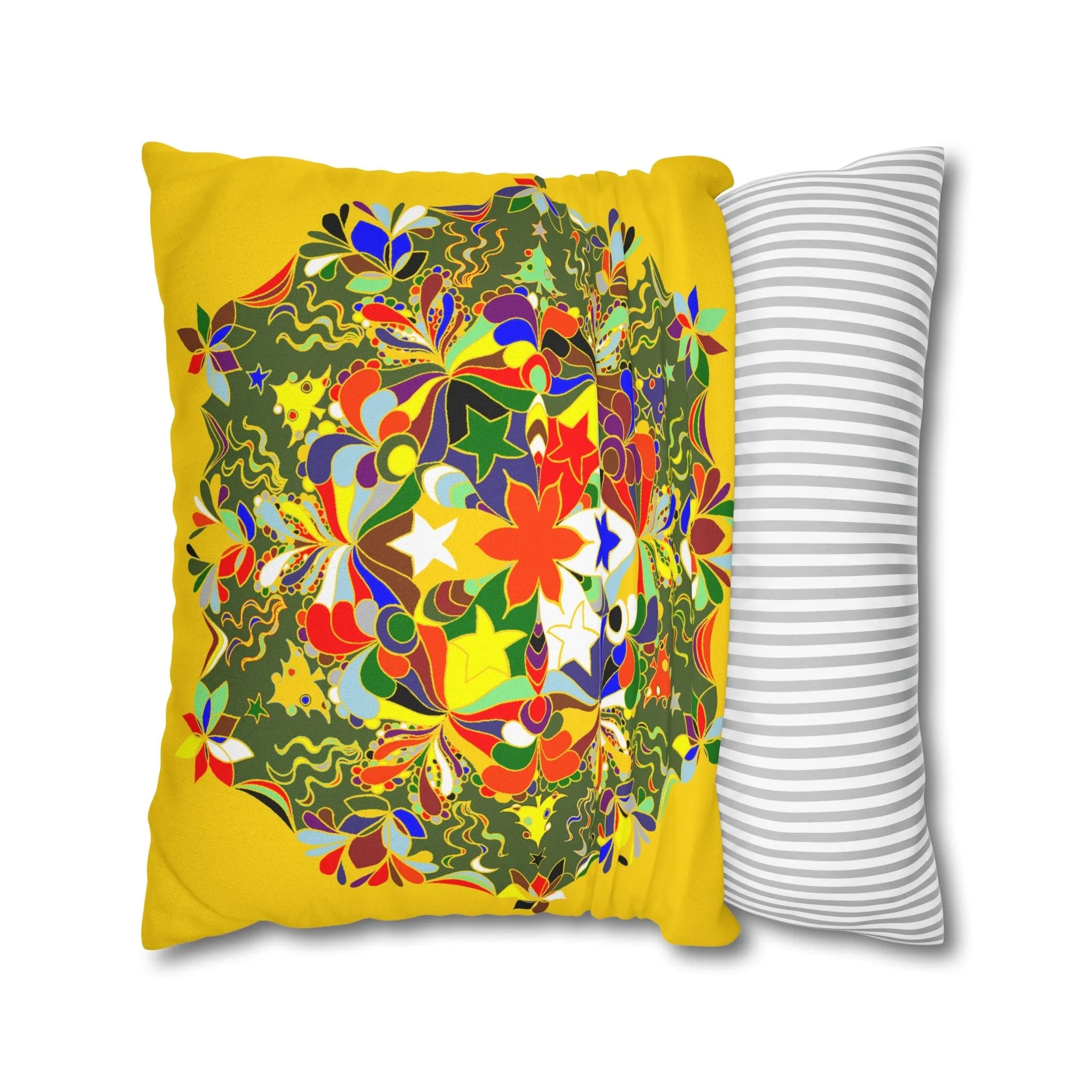 Mandala Design Christmas Pillowcase - Handmade Mandala Art