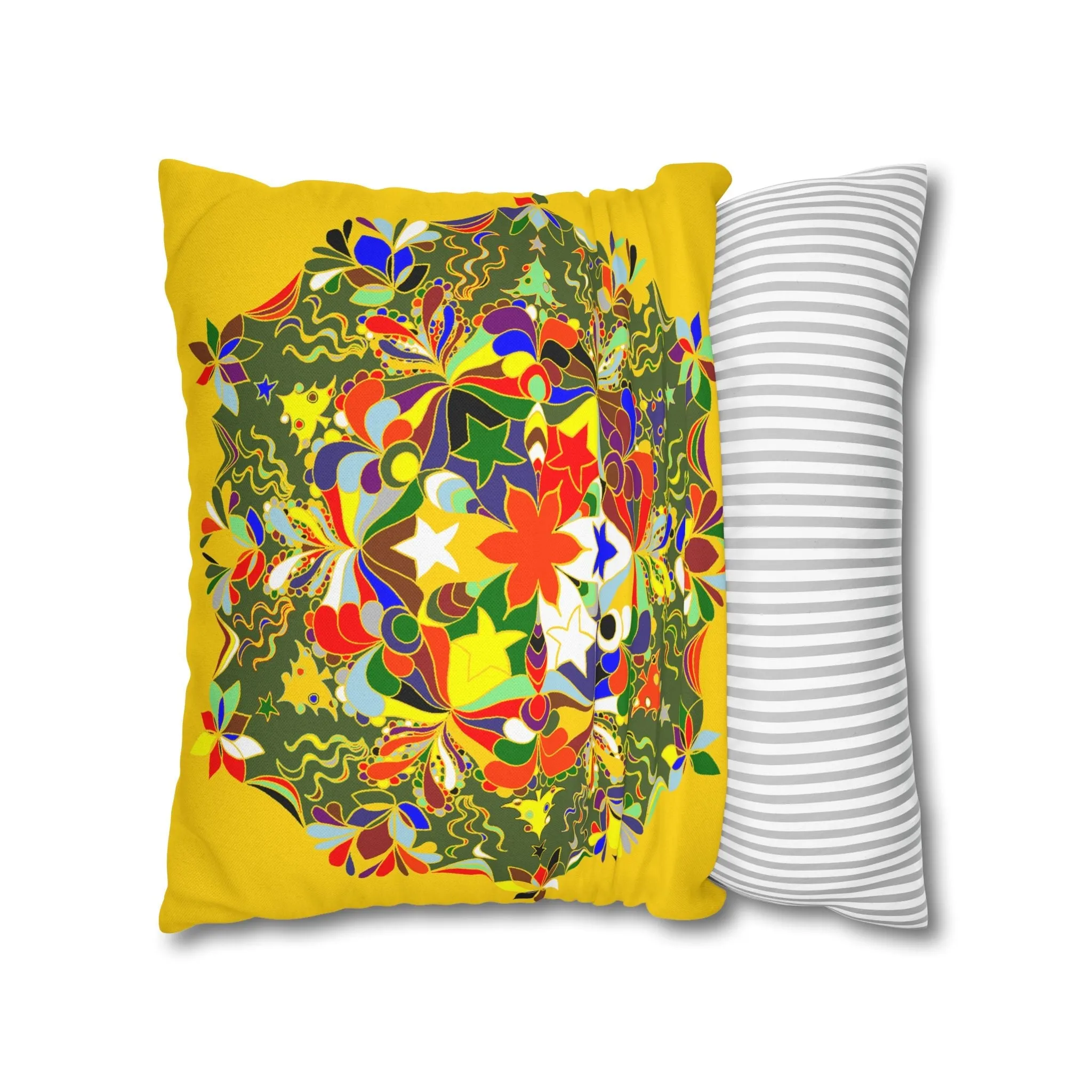 Mandala Design Christmas Pillowcase - Handmade Mandala Art