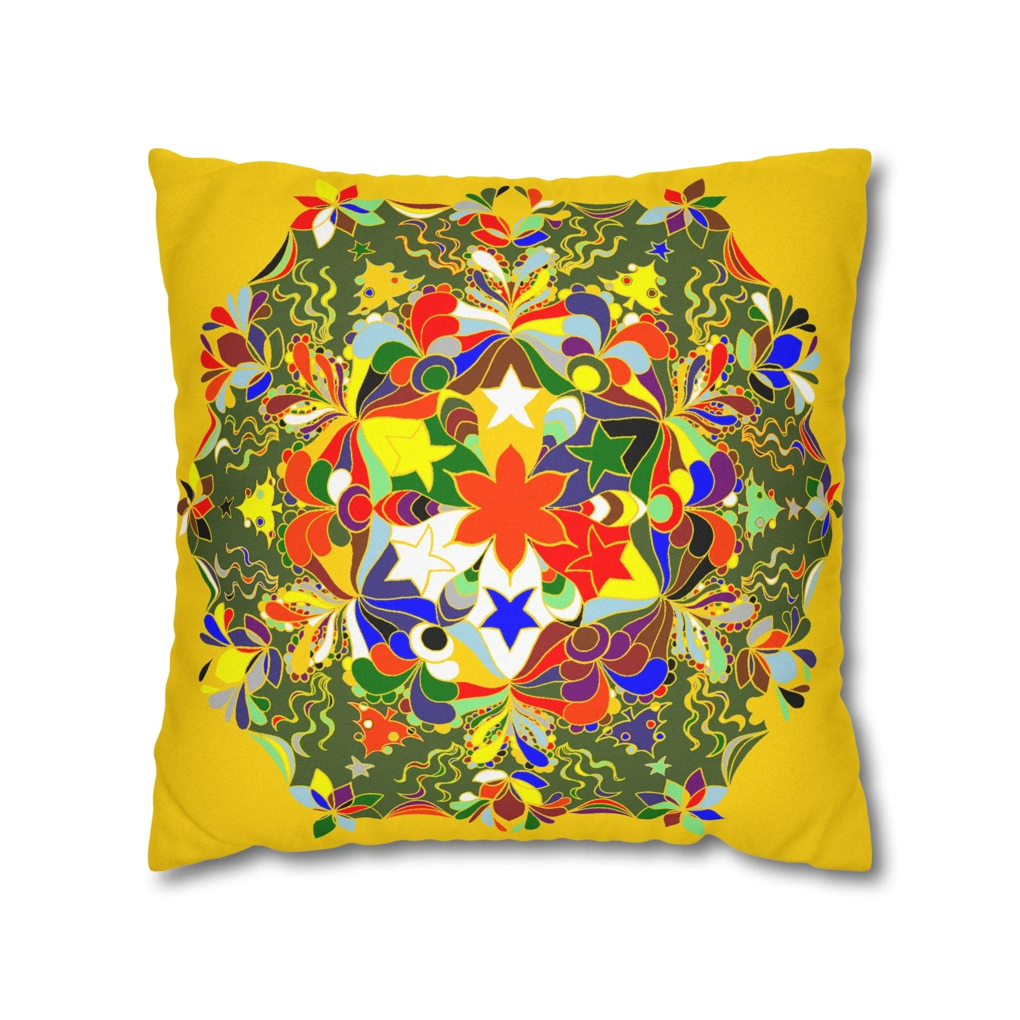Mandala Design Christmas Pillowcase - Handmade Mandala Art