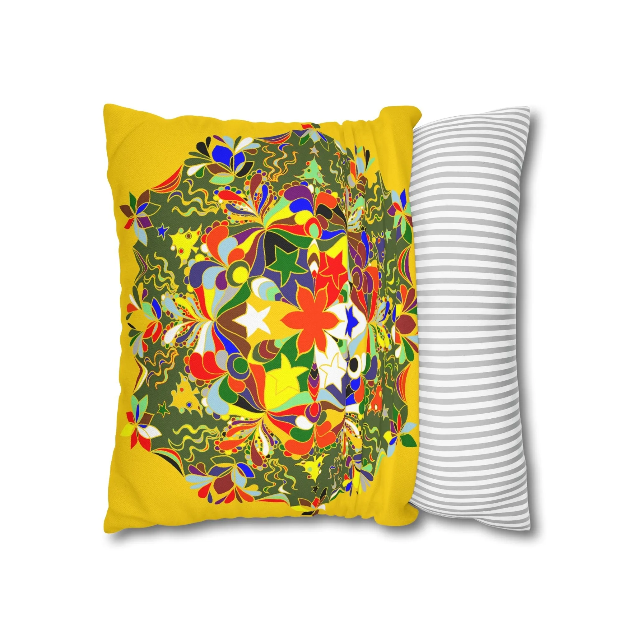 Mandala Design Christmas Pillowcase - Handmade Mandala Art
