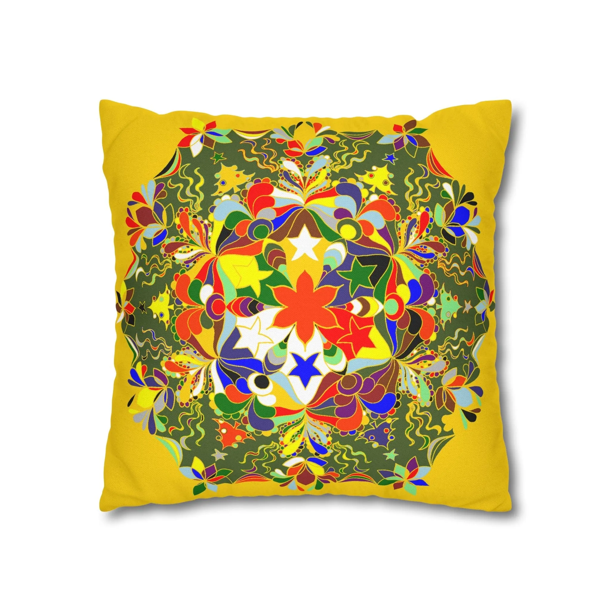 Mandala Design Christmas Pillowcase - Handmade Mandala Art