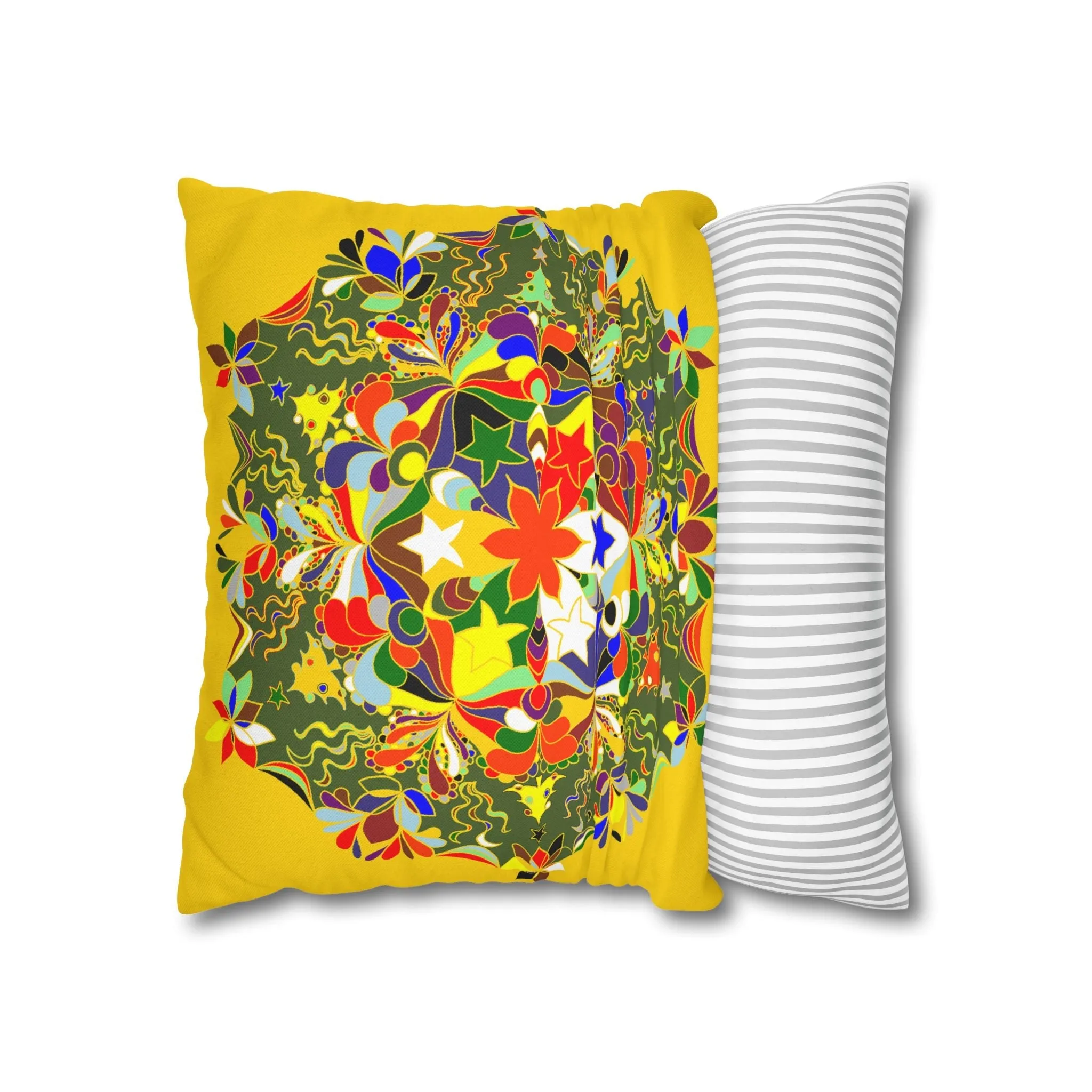 Mandala Design Christmas Pillowcase - Handmade Mandala Art