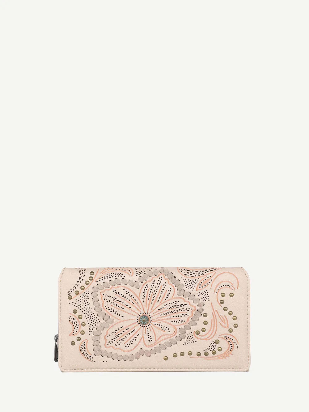 Montana West Cut-out Floral Embossed Wallet